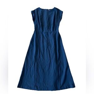 NEW ANN TAYLOR $139 BLACK  MIDI DRESS SZ 6